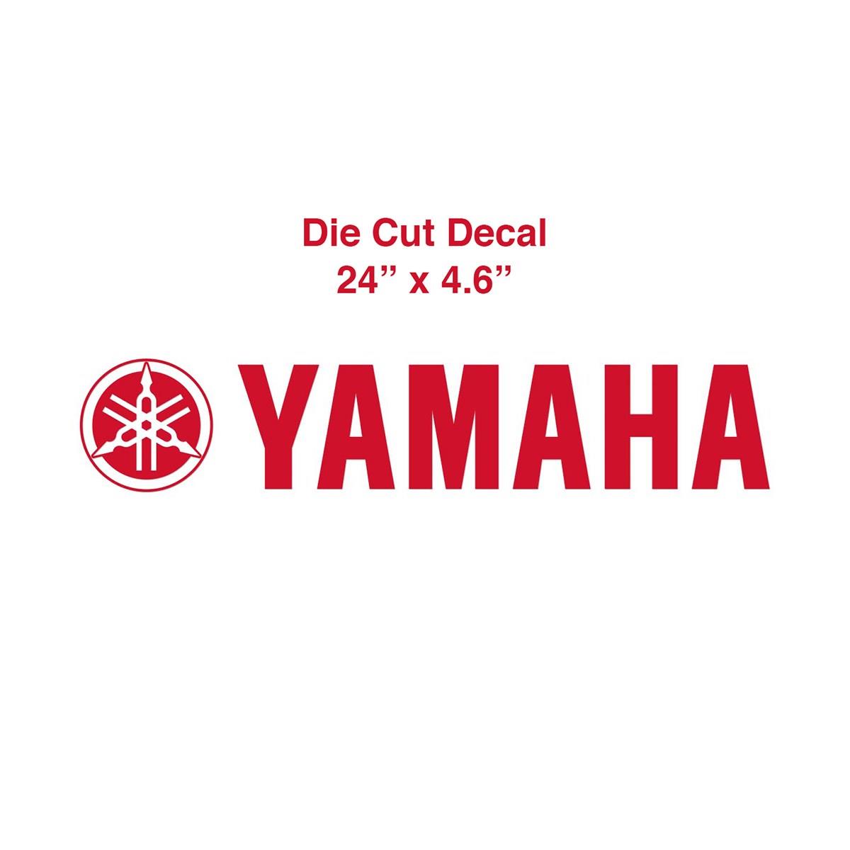 Yamaha Red Decal  - 24in.