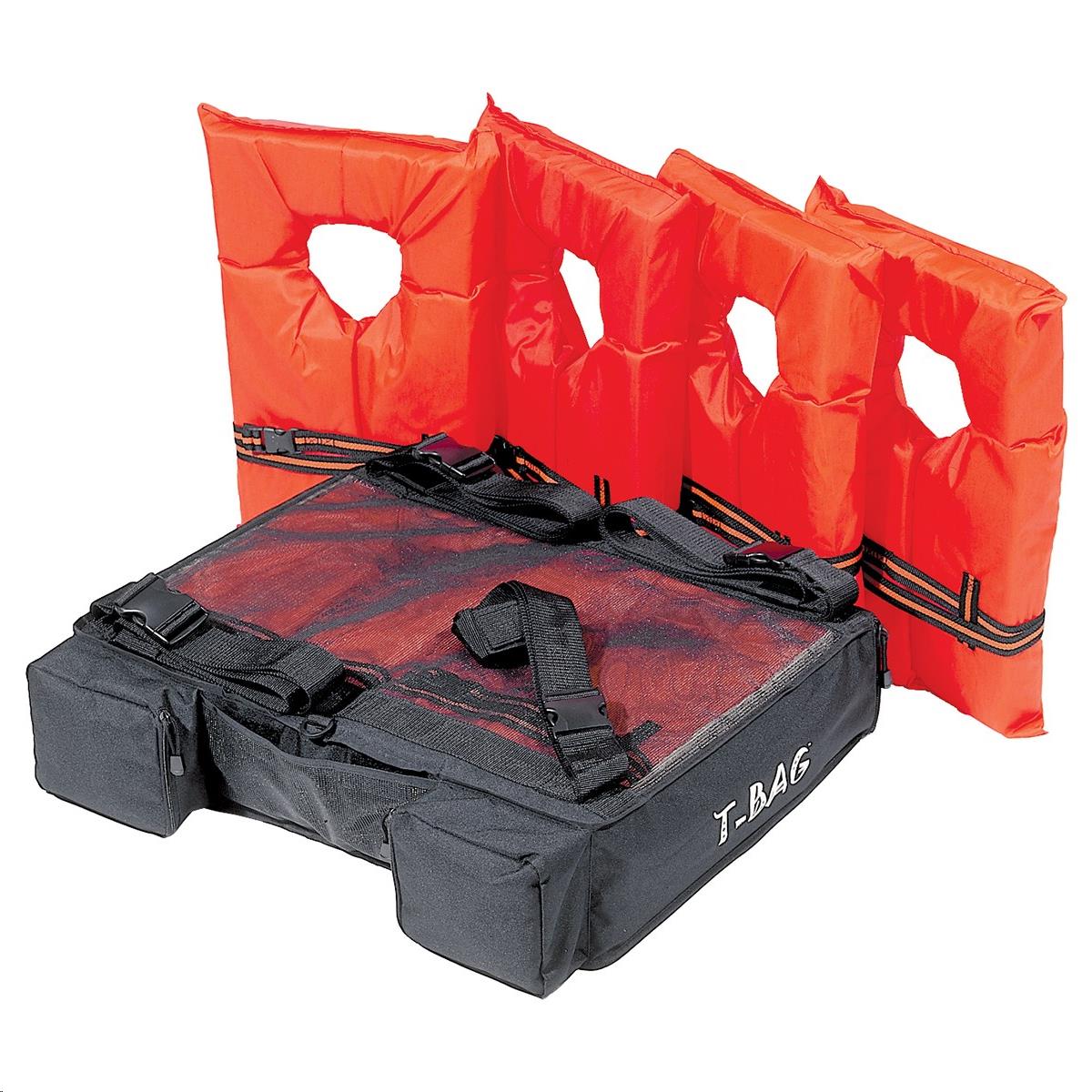 T-BAG T-Top and Bimini Top Storage Packs by Airhead - Holds 4 Type II PFDs