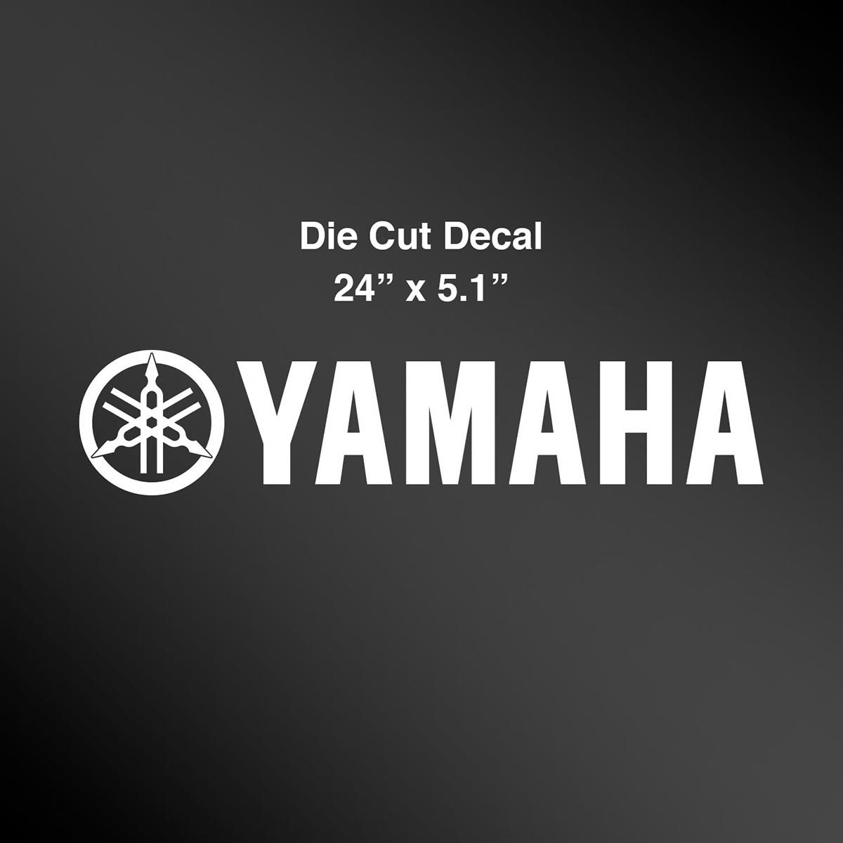Yamaha White Decal - 24in