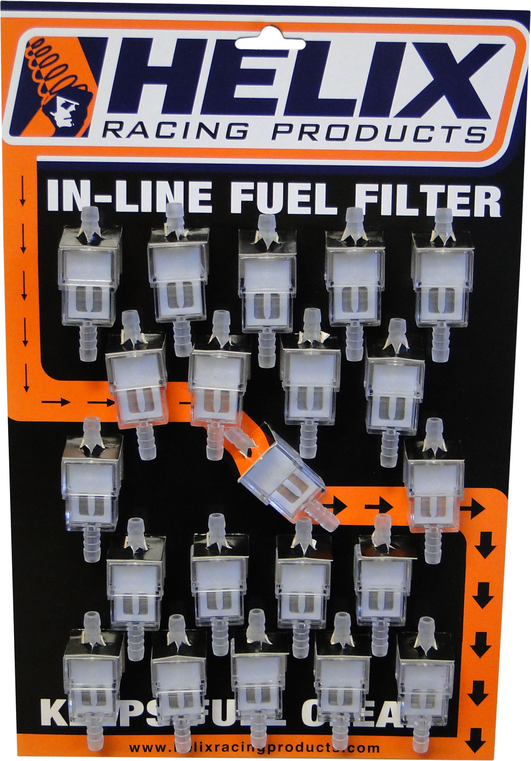In-Line Fuel Filters - White
