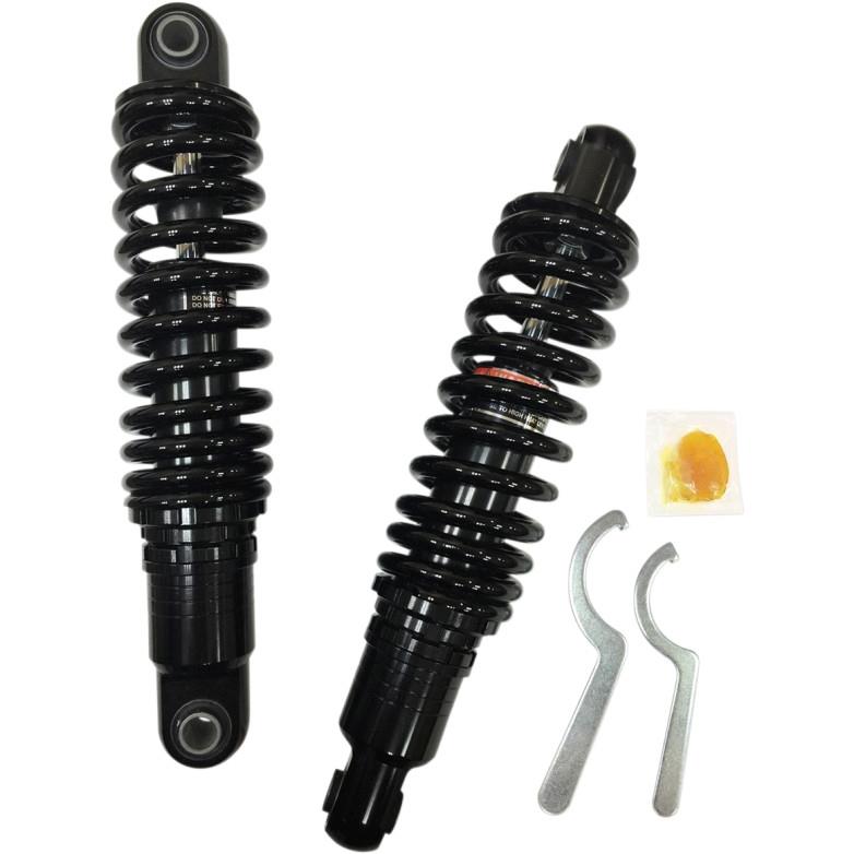 Premium Ride-Height Heavy Duty Adjustable Shocks - 12in. - Black