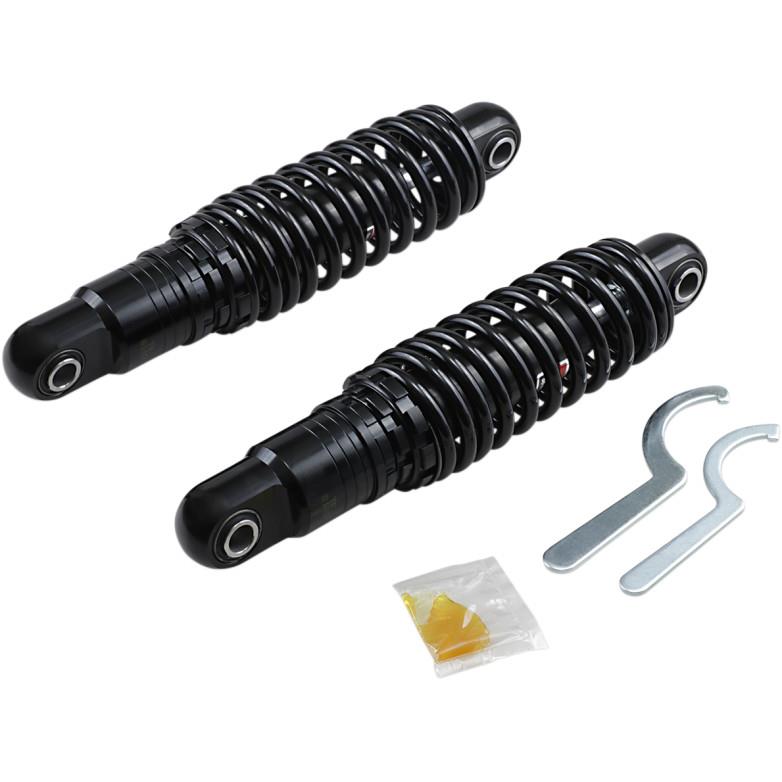 Premium Ride-Height Heavy Duty Adjustable Shocks - 11in. - Black