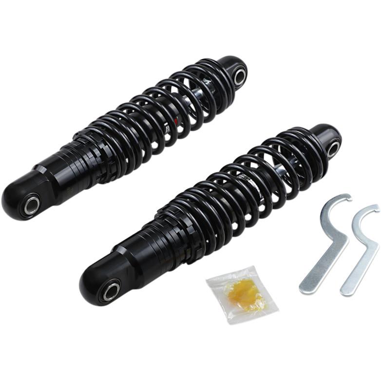 Premium Ride-Height Heavy Duty Adjustable Shocks - 12in. - Black