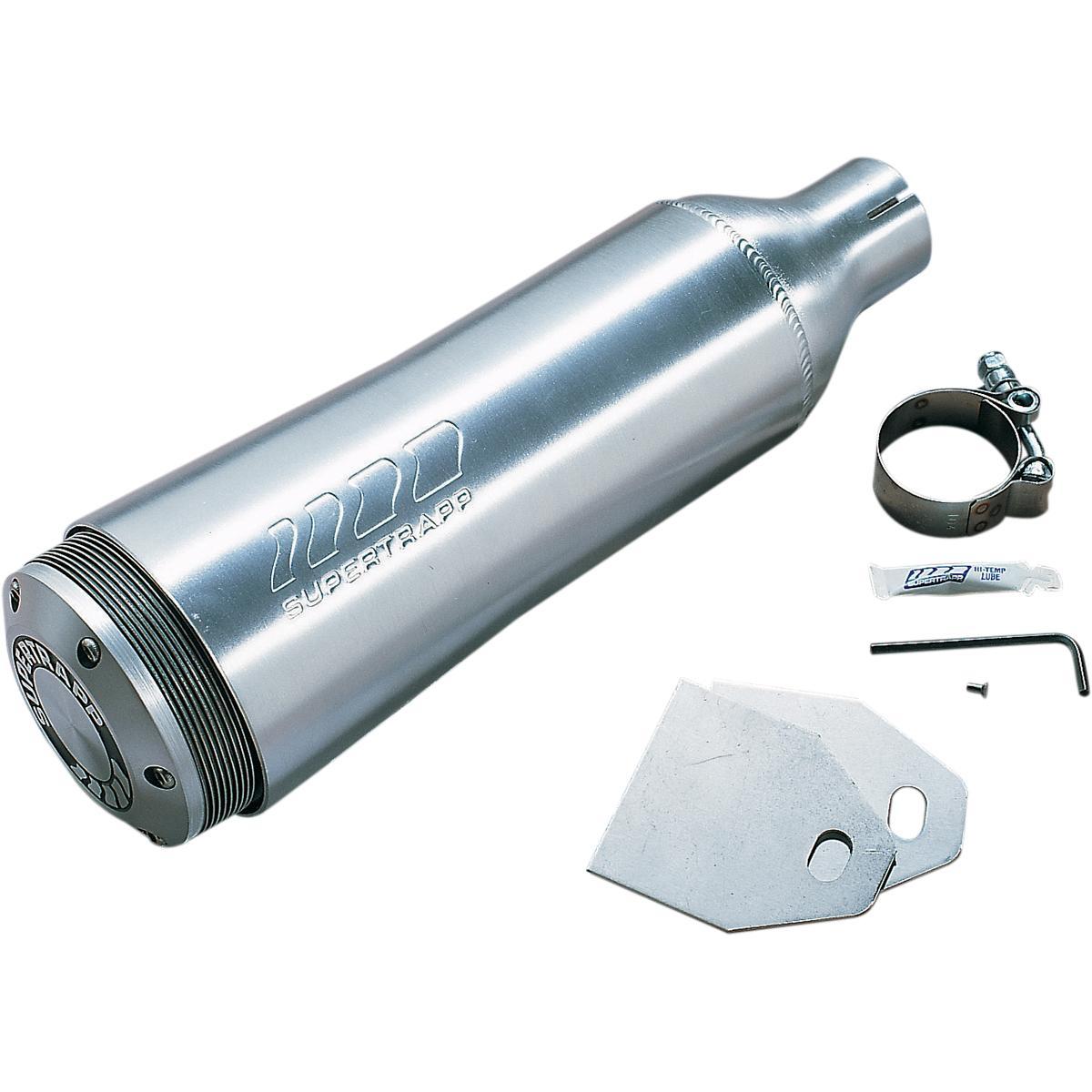 Aluminum Universal Silencer - 1 1/2in. Inlet and 1 3/4in. Core