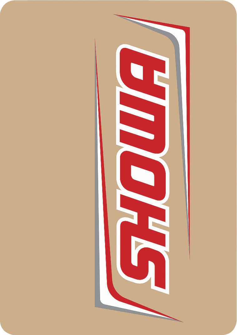 Upper Forks Decal - Showa - Red/White