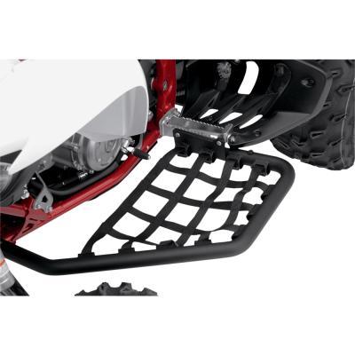 Fat Series 1 1/2in. Alloy Nerf Bars - Black Textured Bar - Black Web