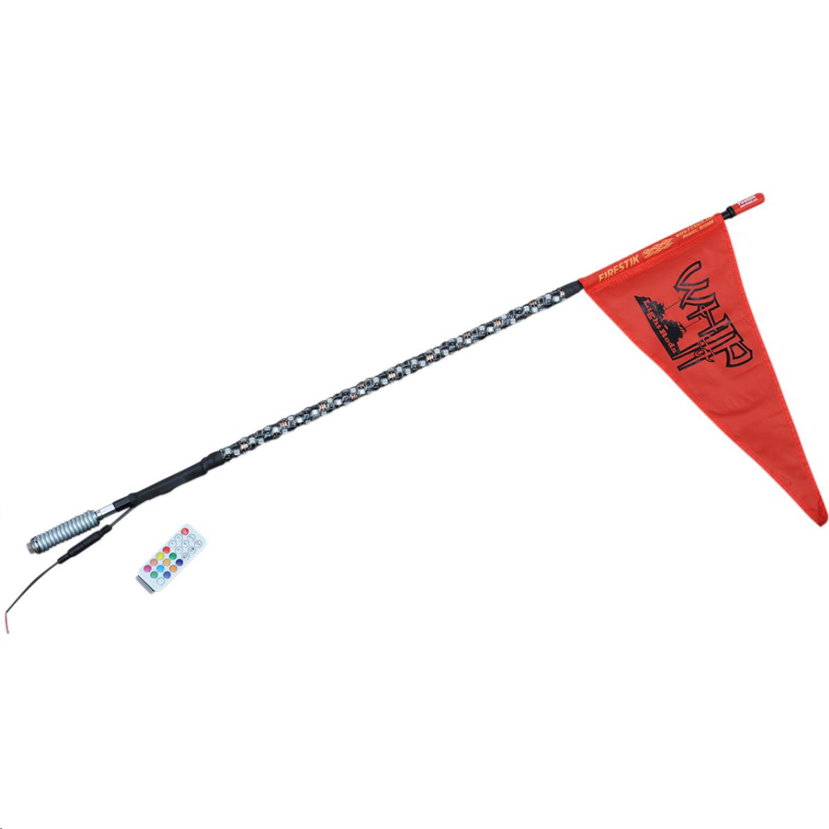 Deluxe RF Light Rod Whip - 3ft. - Black