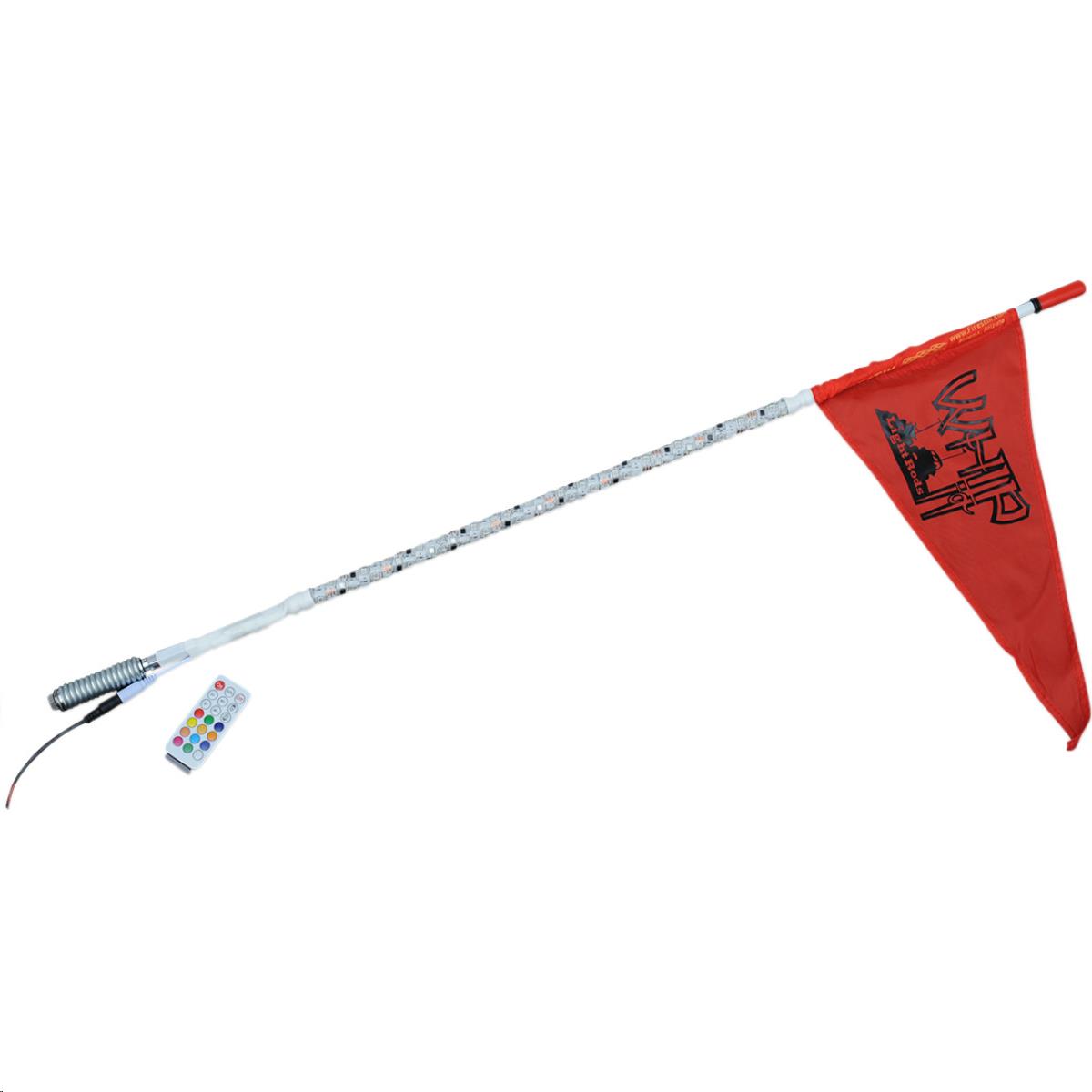 Deluxe RF Light Rod Whip - 3ft. - White