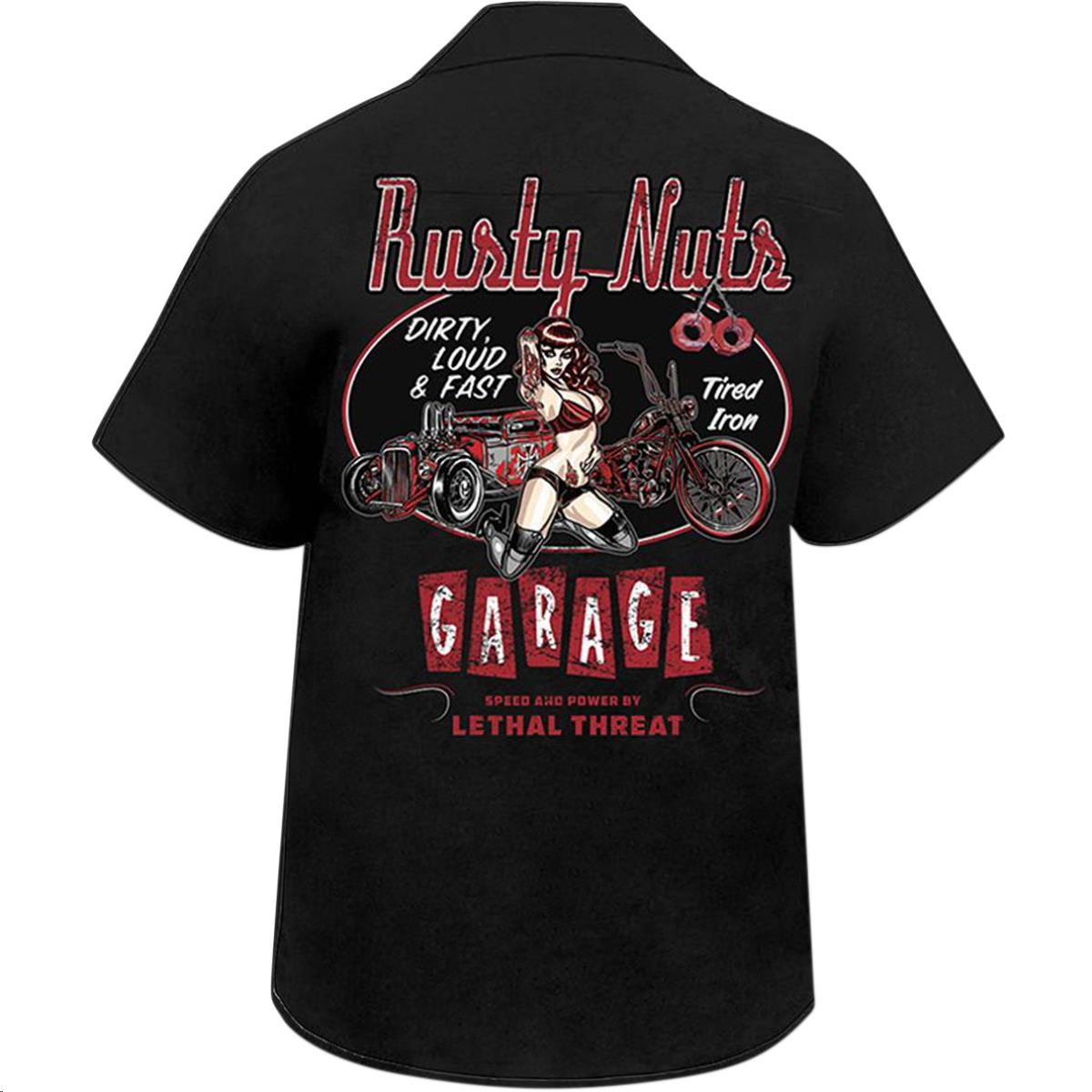 Rusty Nuts Screen Printed Work Shirt
