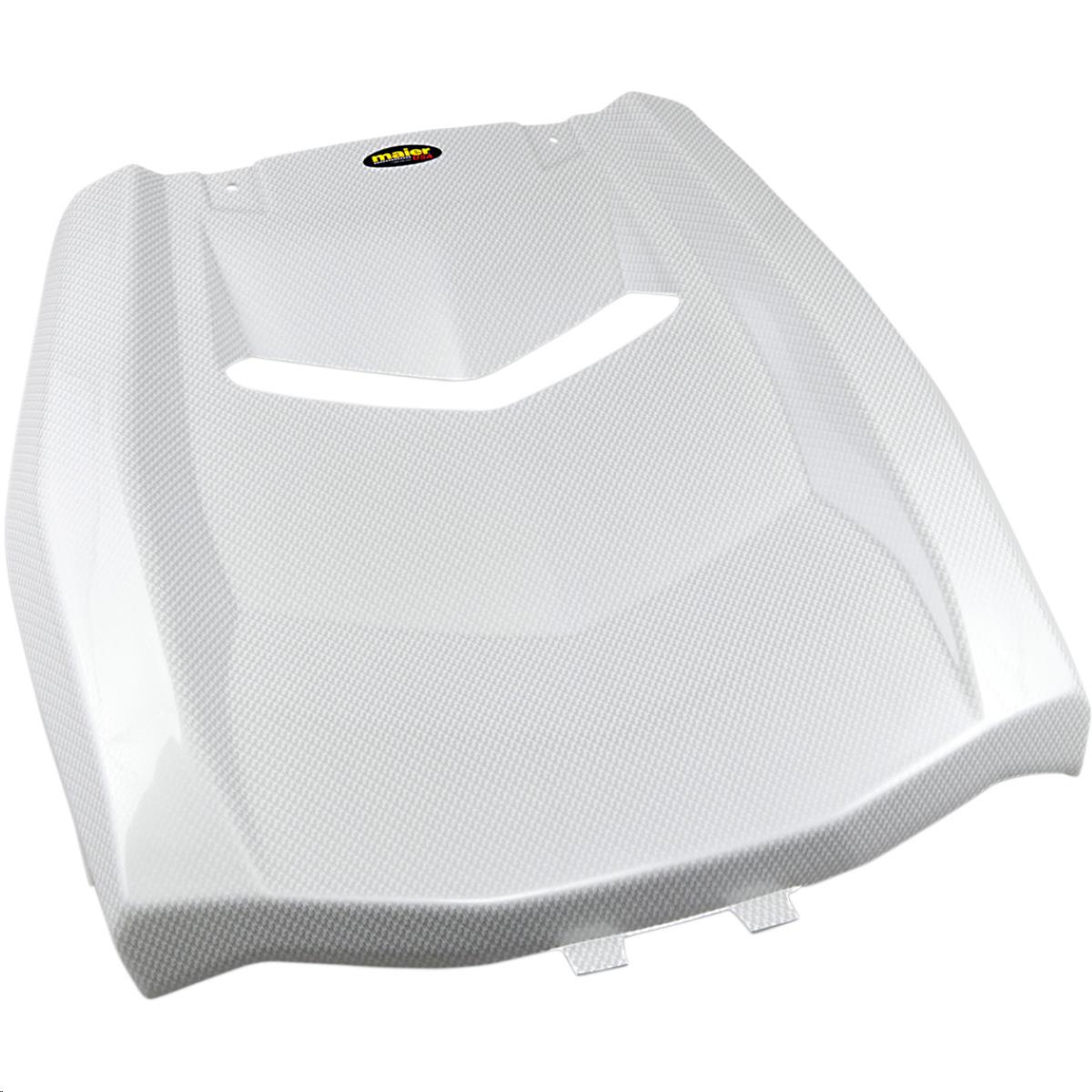 Upper Hood - White Carbon Fiber-Look