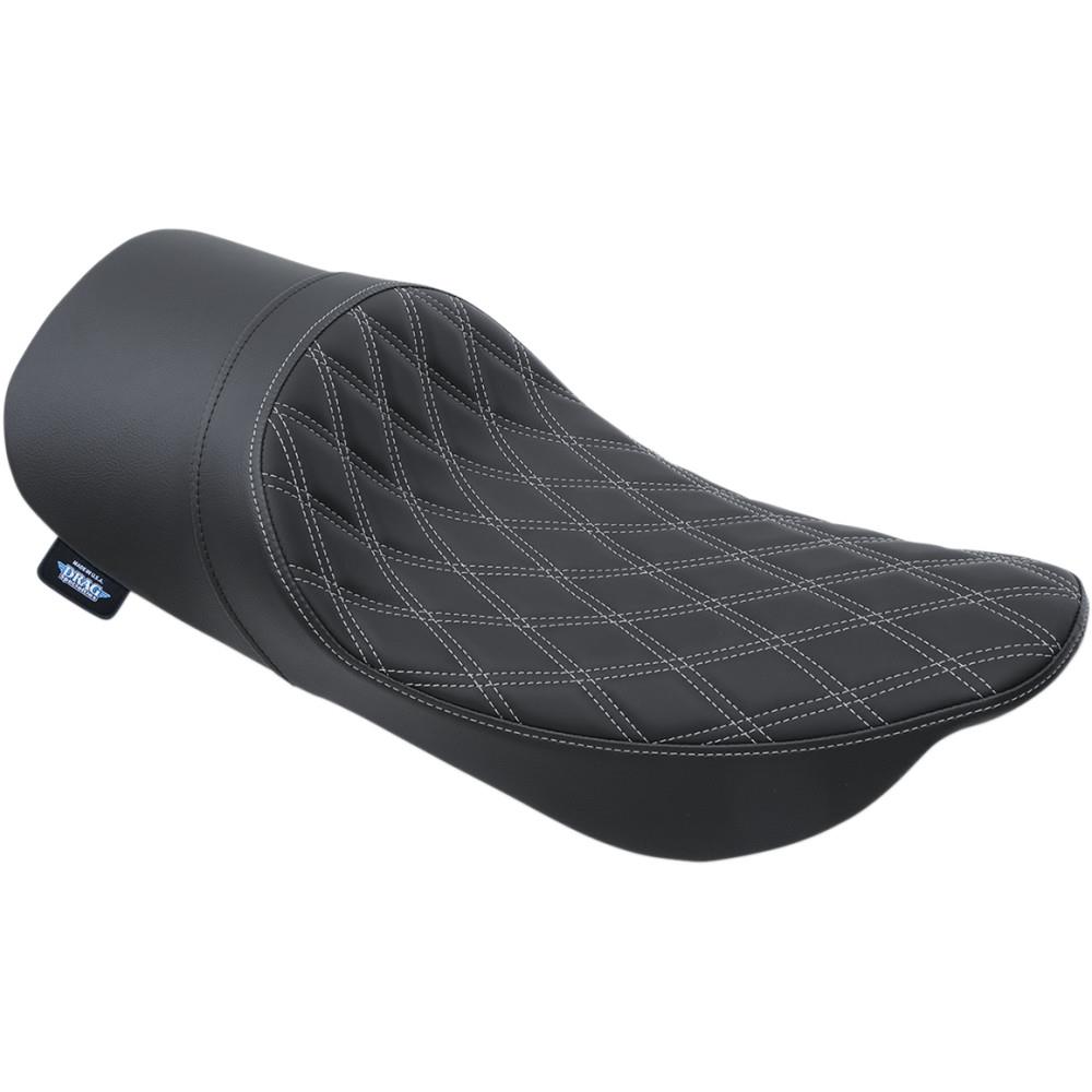 Low-Profile Solo Seat - Double Diamond - Silver