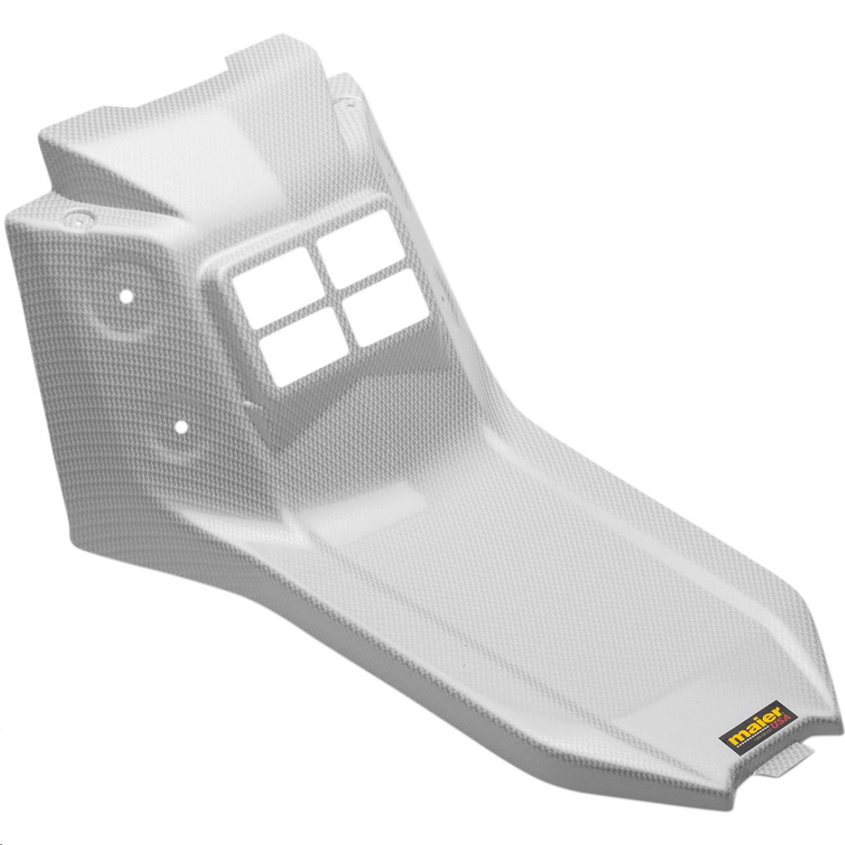 Rear Console/Battery Cover - White Carbon Fiber-Look