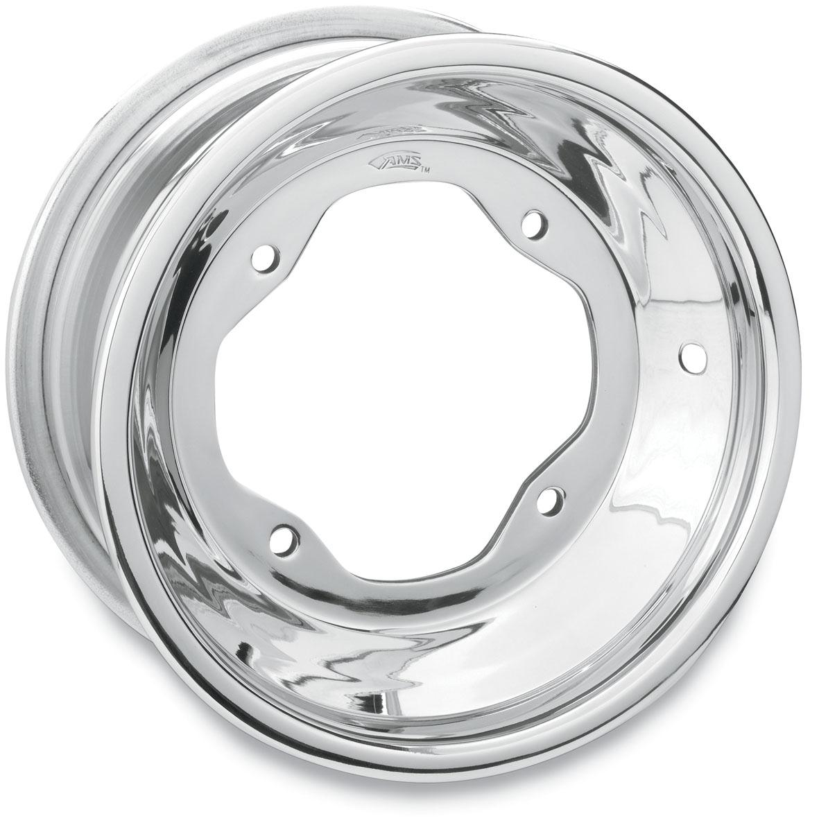 Rolled-Lip Spun Aluminum Wheel - 10x5 - 3+2 Offset - 4/156 - Polished