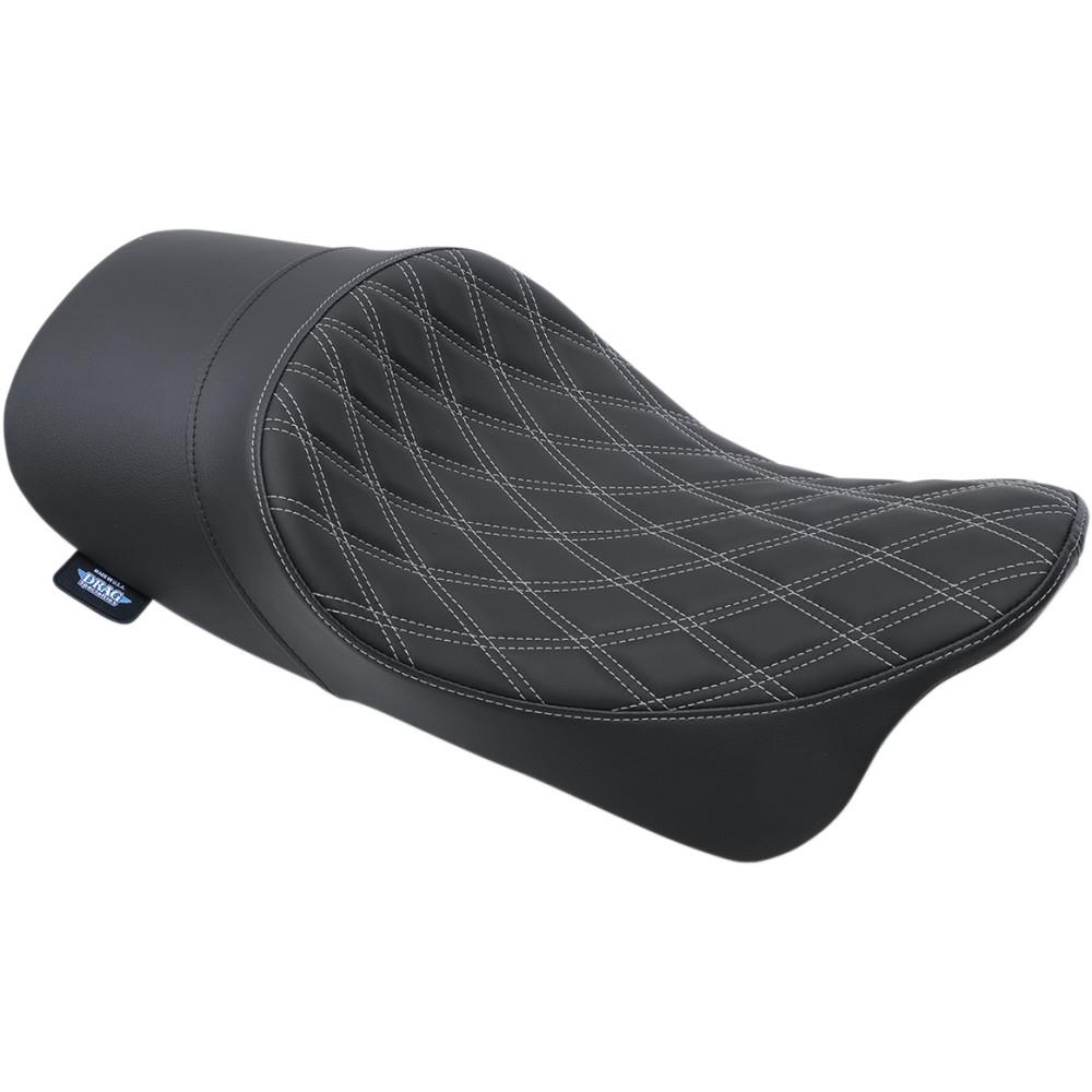Low-Profile Solo Seat - Double Diamond - Silver