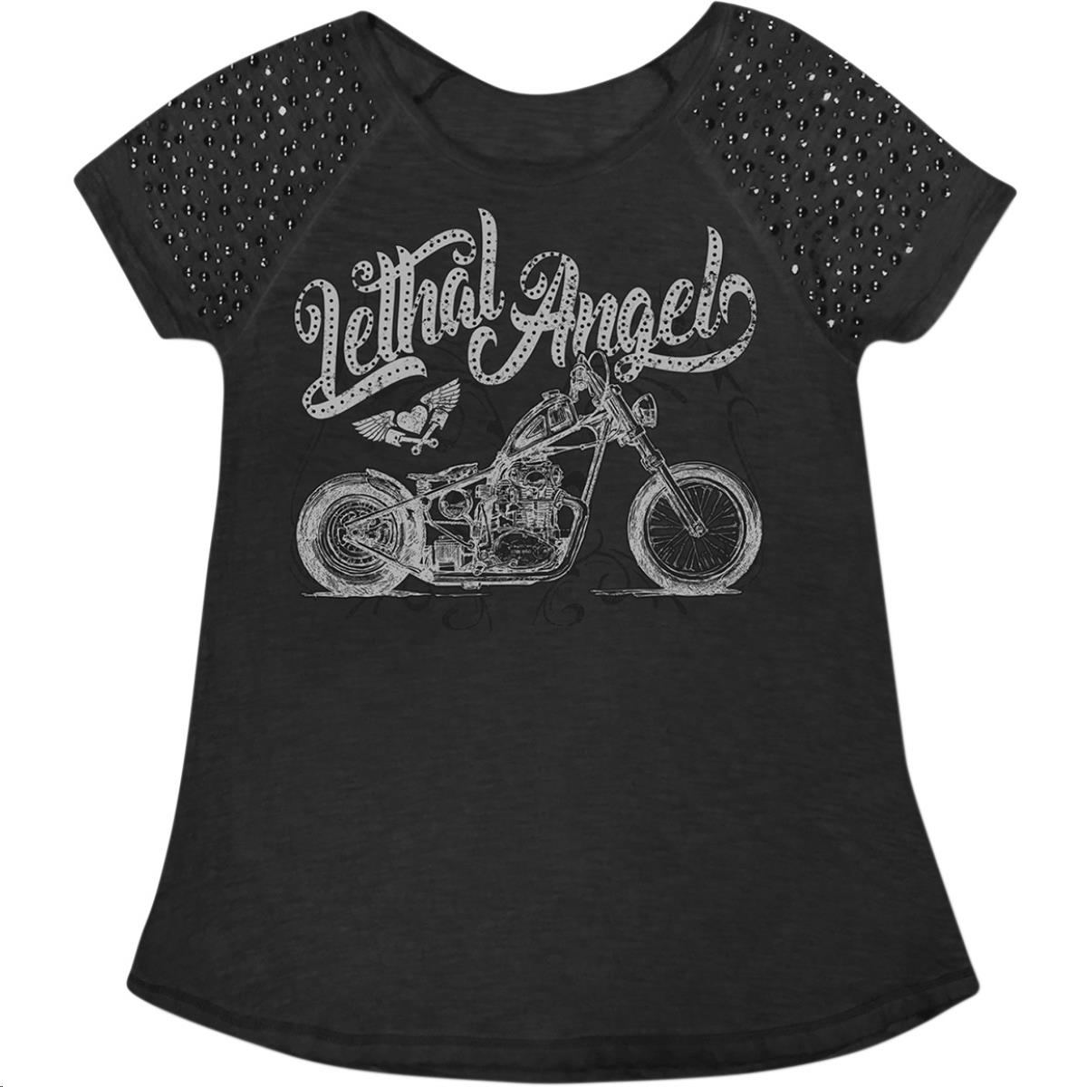 Motorcycle Scoop Neck Womens Shirt