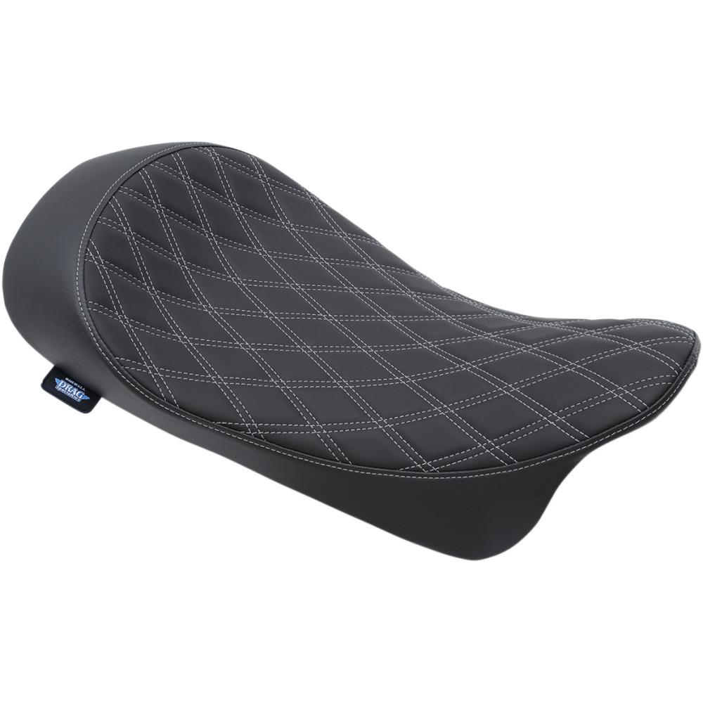 Low-Profile Solo Seat - Double Diamond - Silver