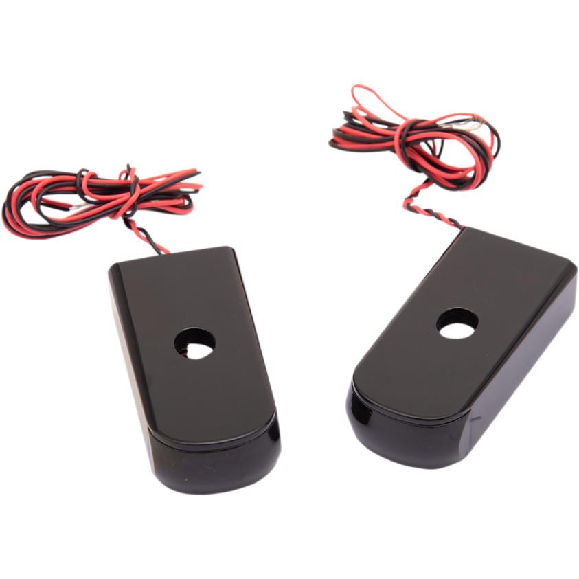 Strut Mount LED Lights  - Smoke Lens - Anodized Black Finish