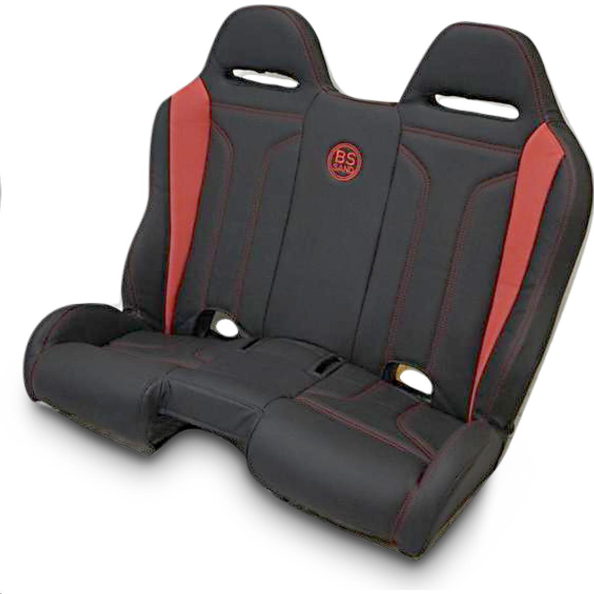 Performance Front/Rear Bench Seat - Diamond - Black/Red