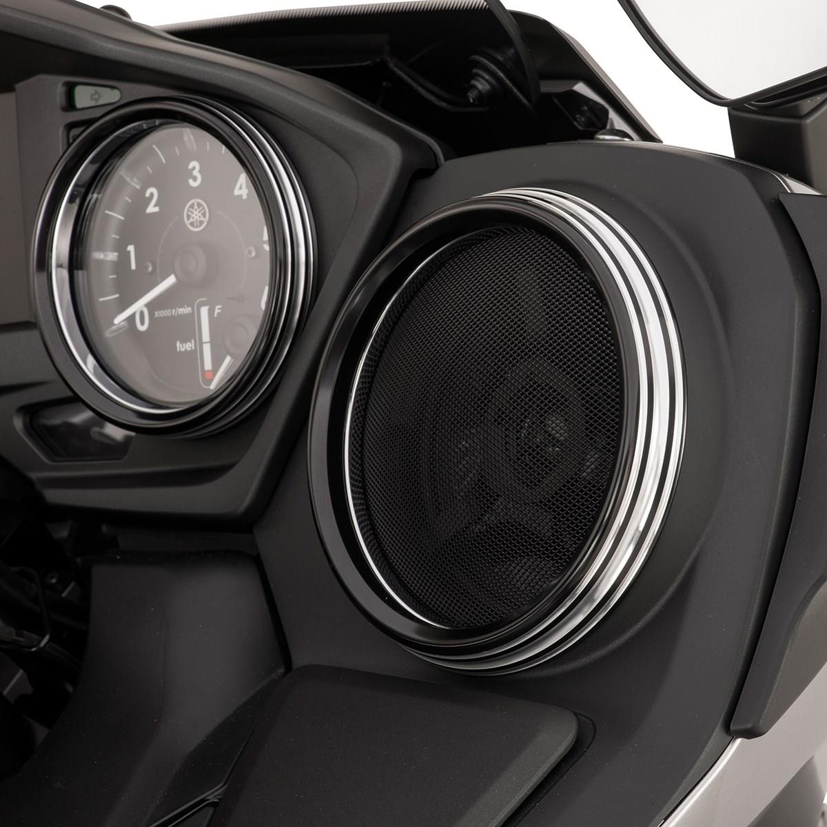 Signature Custom Billet Speaker Bezels by Arlen Ness