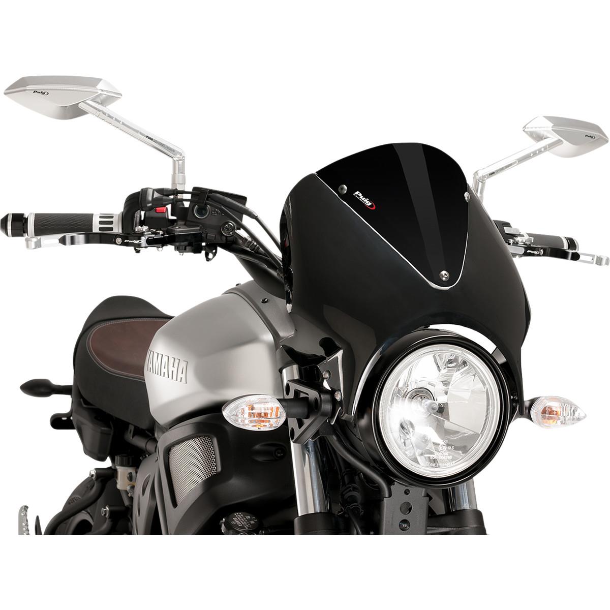 Retro Visor - Matte Black Fairing - Black