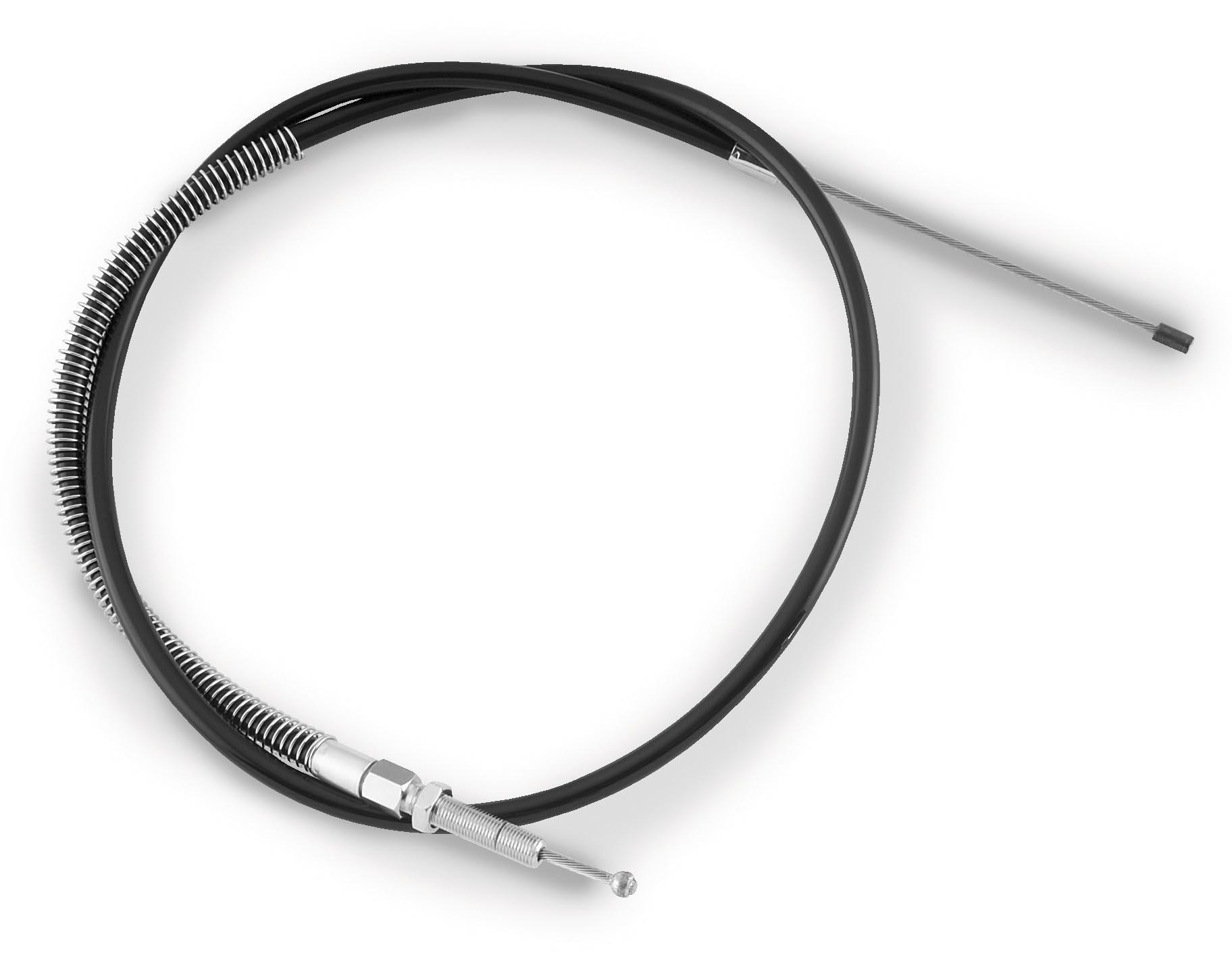 High-Efficiency Full-Length Clutch Cable - +8in. - Black Vinyl