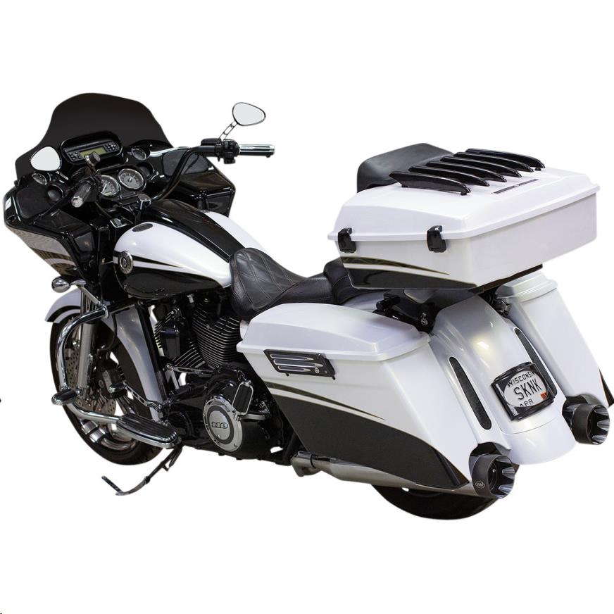 Shadow Muffler Kit - Chrome with Black Highlighted Machined End Cap