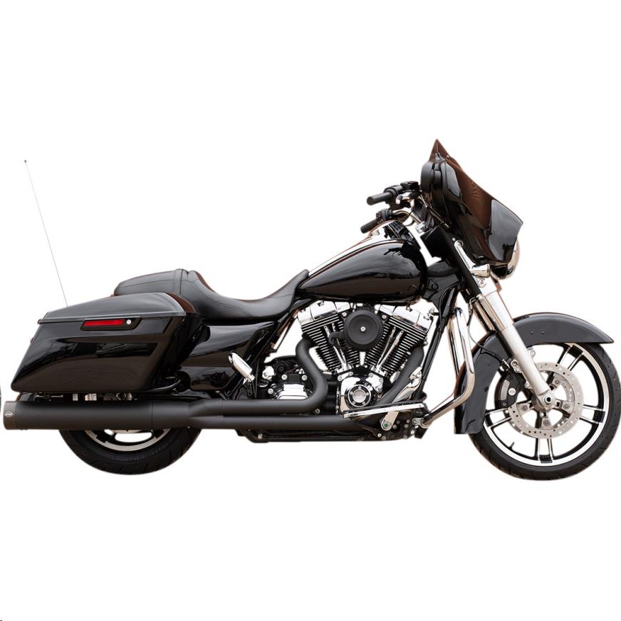 Shadow Muffler Kit - Chrome with Black Highlighted Machined End Cap