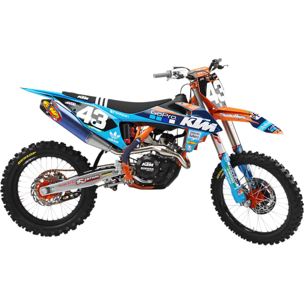 TLD KTM Washougal Limited Edition Impact Graphics Kit - Blue