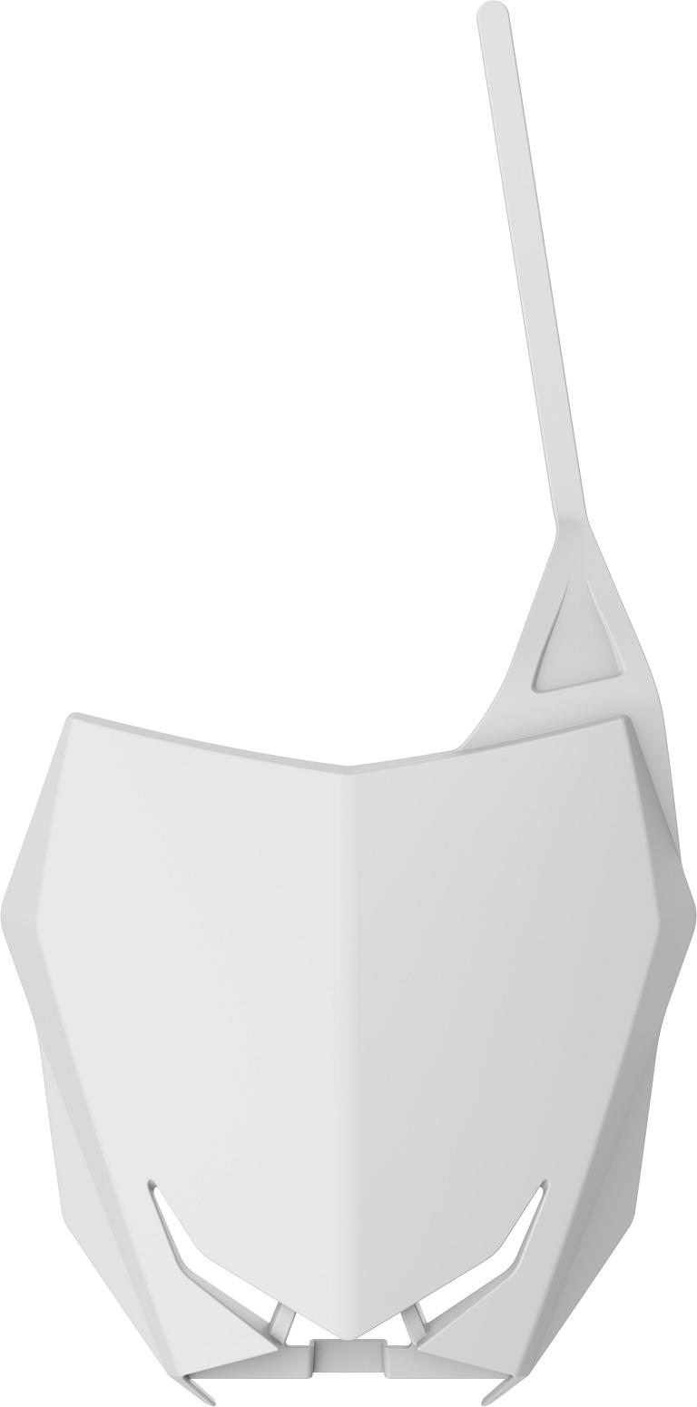 Front Number Plate - White