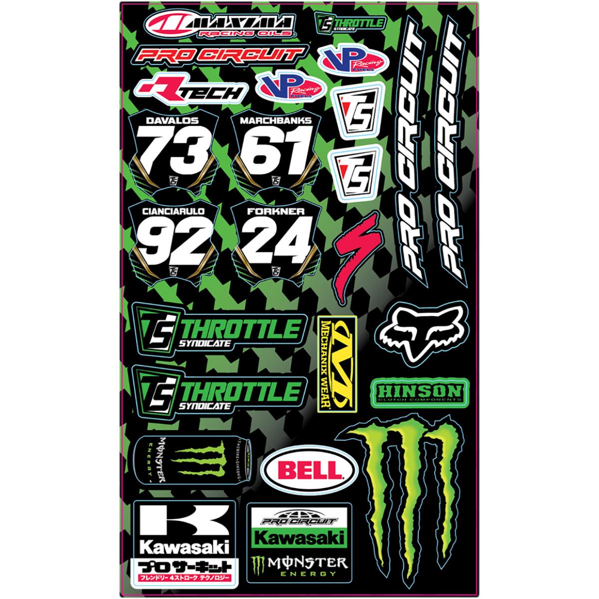 Pro Circuit Universal Decal Sheets