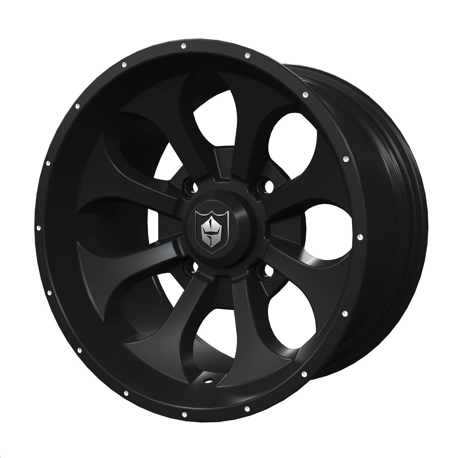 Pro Armor Knight Wheel - 15in x 8in - Matte Black