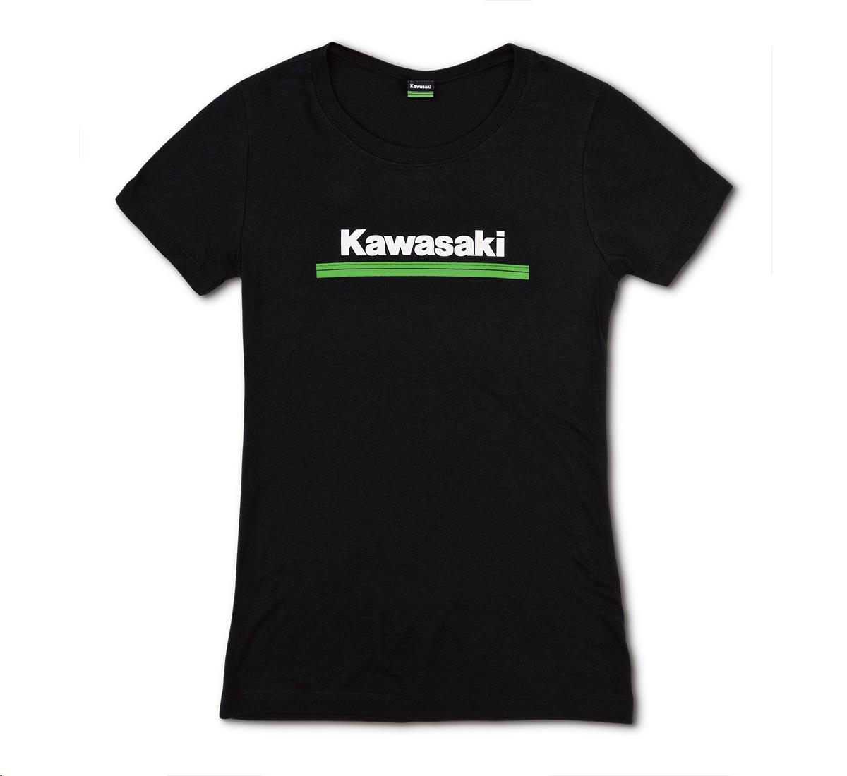 3 Green Lines Crew Womens T-Shirt