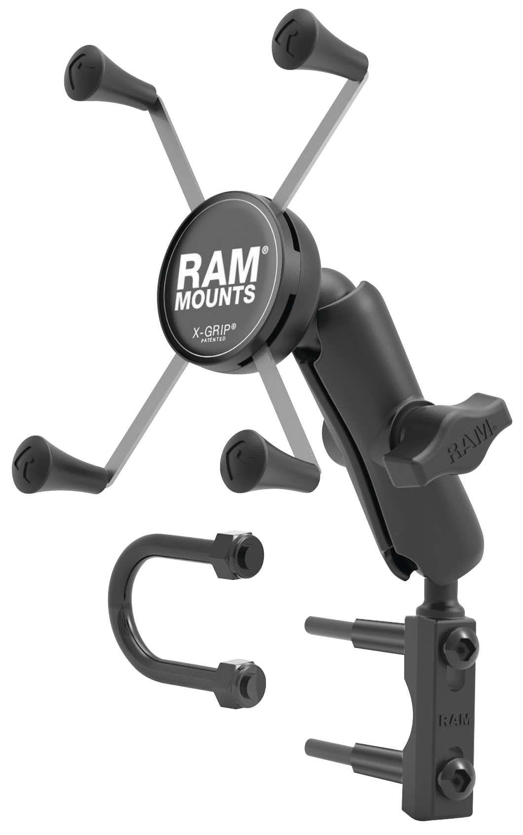 RAM Combination Brake/Clutch Reservoir Mount with Double Short Arm X-Grip Cell/iPhone Plus Cradle