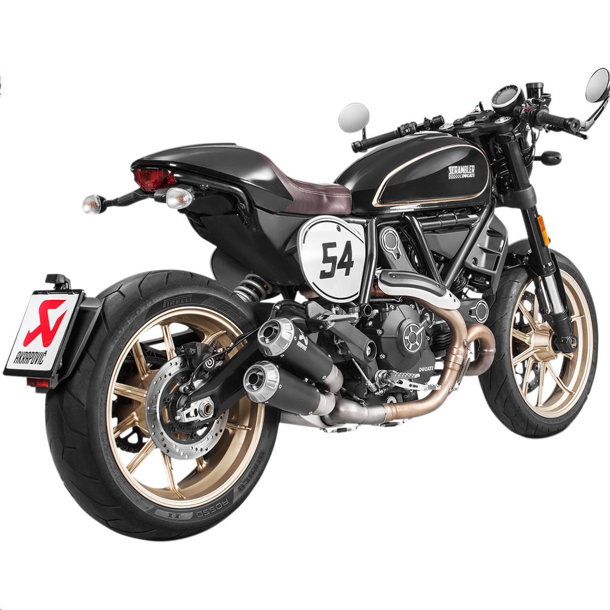 Slip-On Line Dual Exhaust - Black Titanium Mufflers