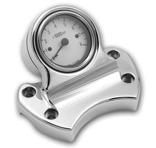 Handlebar Clamp with Center-Mounted Tachometer
