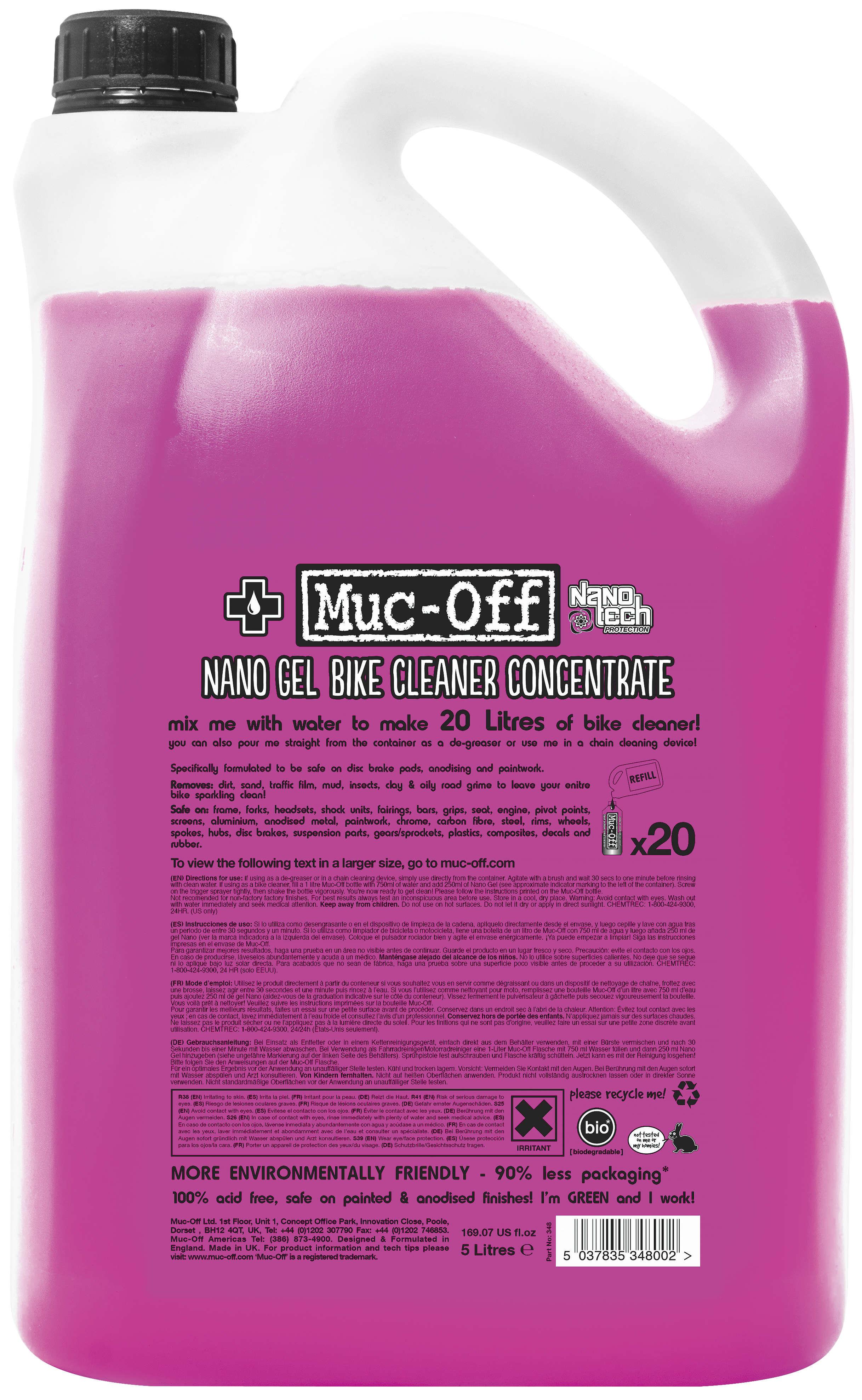 Nano Tech Bike Cleaner Concentrate - 5L.