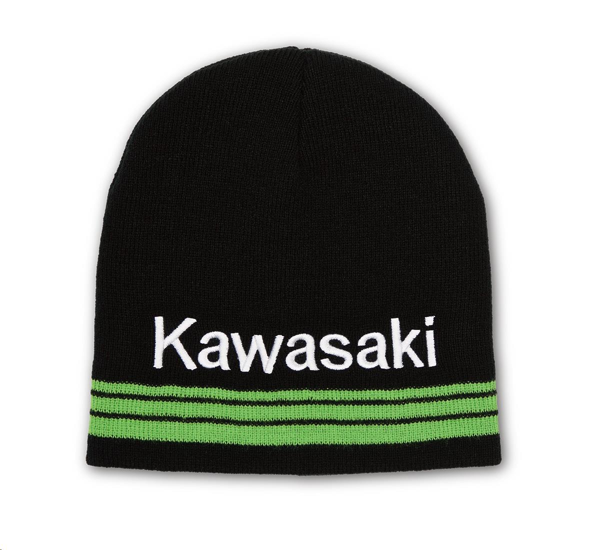 Kawasaki 3 Green Lines Basic Beanie