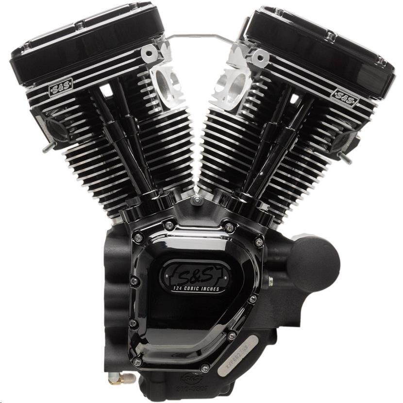 T124HC Series Long Block Engine - Black