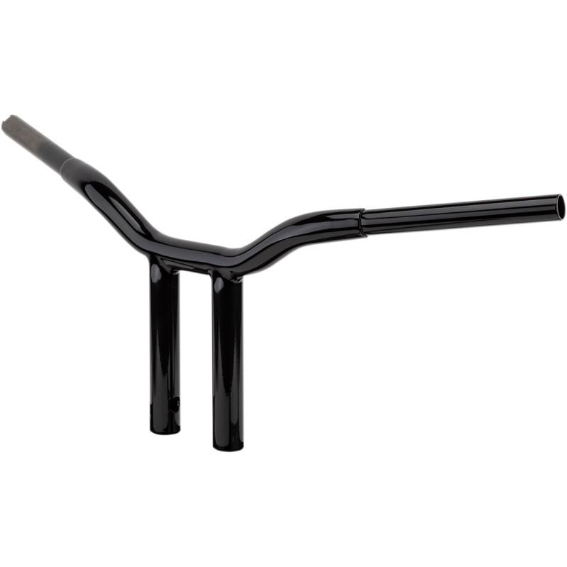 1-1/4in. Straight Risers for Welded Kage Fighter T-Bars - Gloss Black