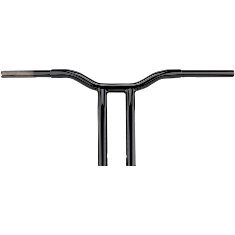 1-1/4in. Pullback Risers for Welded Kage Fighter T-Bars - Gloss Black