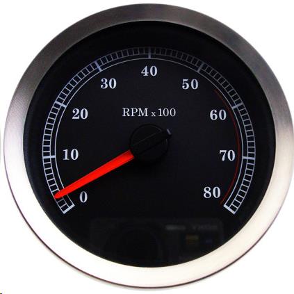 4in. Electronic Tachometers - Black Face