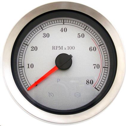 4in. Electronic Tachometers - White Face