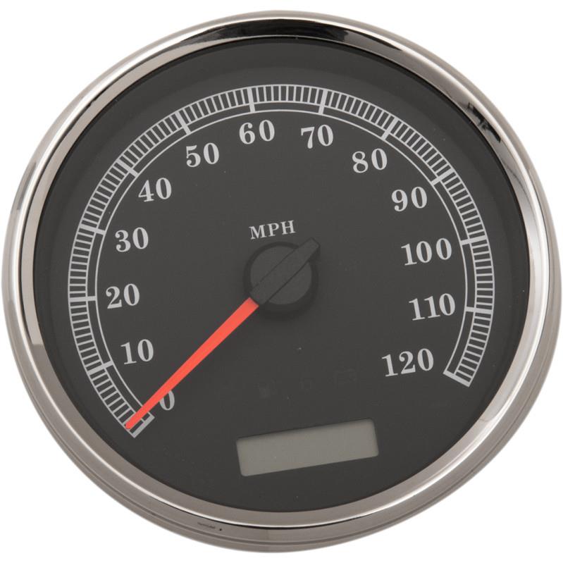 5in. Programmable Electronic Speedometer - 120 mph - Black Face