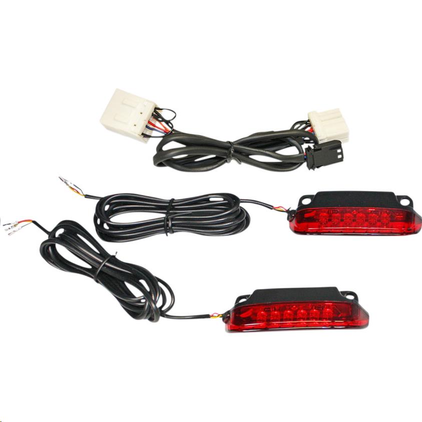 LED Saddlebag Rail Light Bars - Red Lens