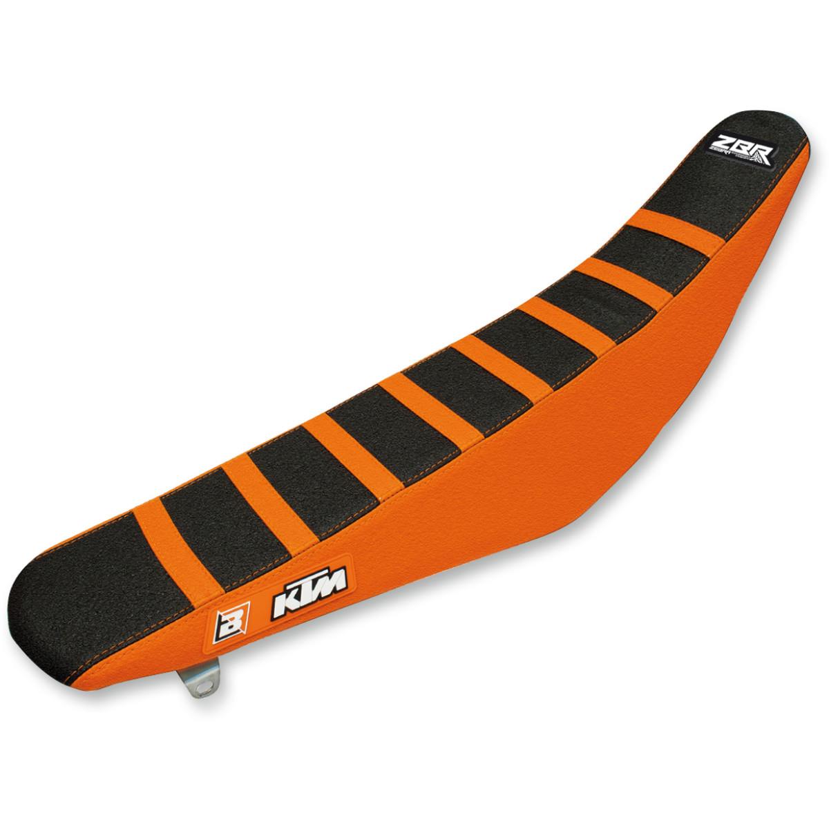 Zebra Seat Cover - Black/Orange