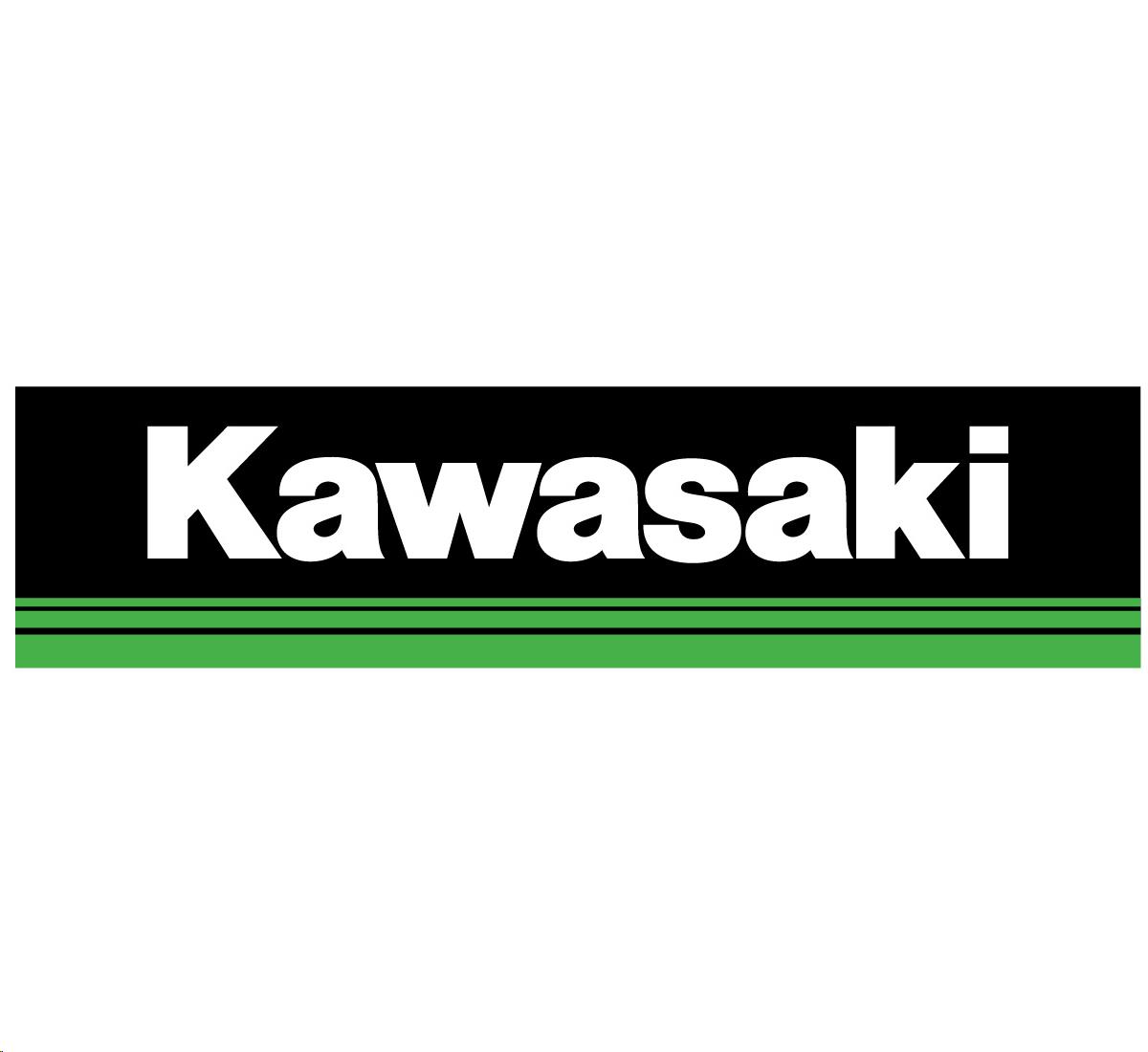 Kawasaki 3 Green Lines 48in. Sticker