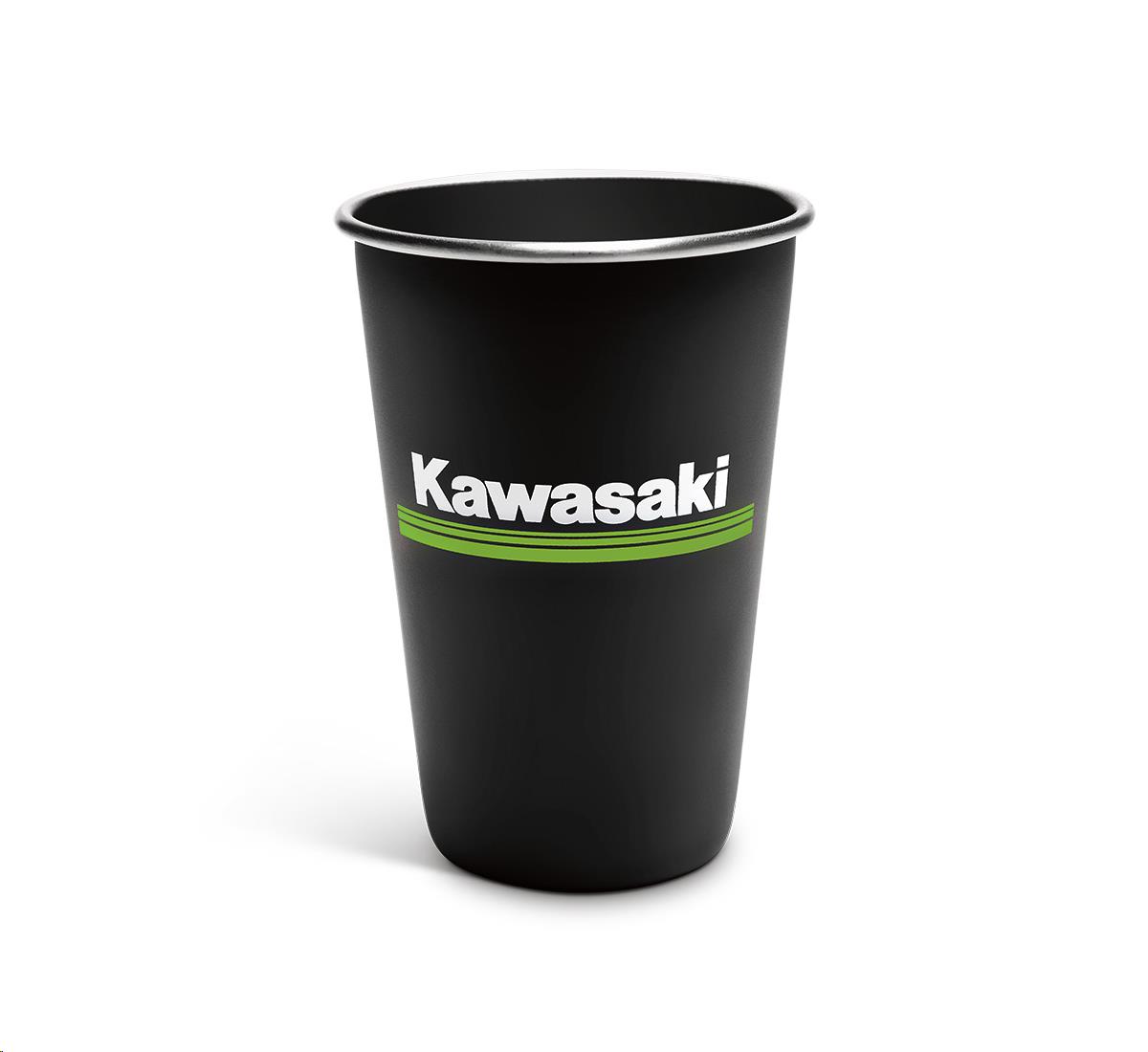 Kawasaki 3 Green Lines Stainless Steel Tumbler
