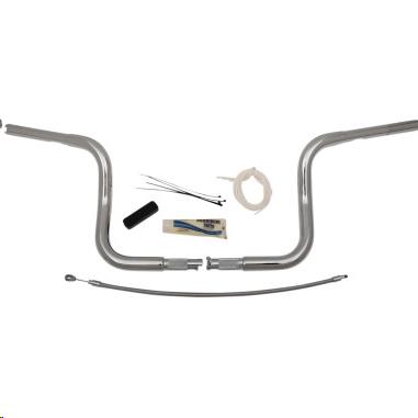 1-1/4in. EZ Install Handlebar Kit with Round Top Handlebars - Chrome