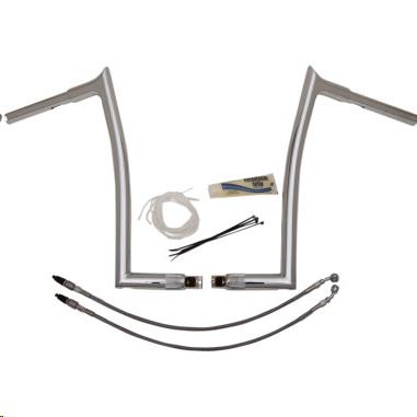 1-1/4in. EZ Install Handlebar Kit with Pointed Top Handlebars - Chrome
