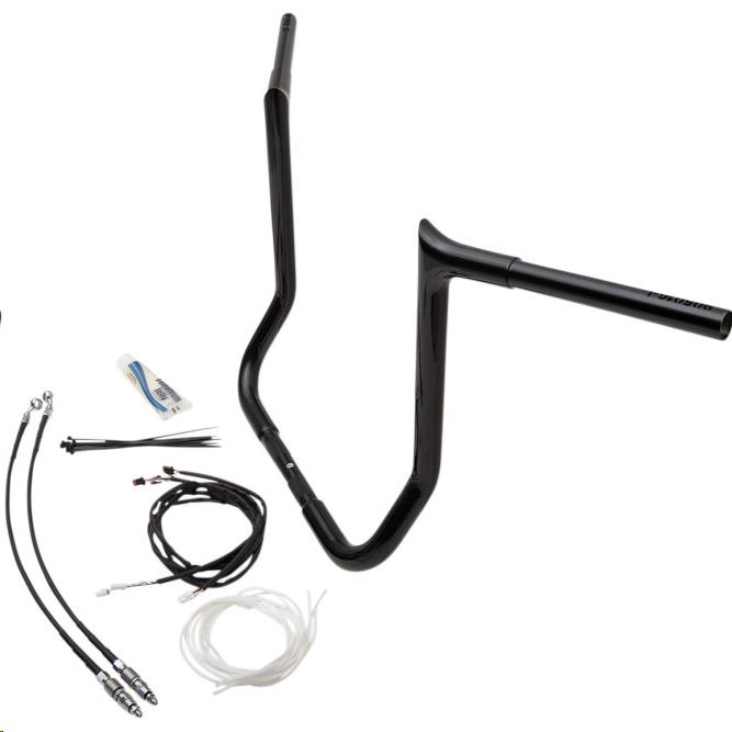 1-1/4in. EZ Install Pointed Top Handlebars - Gloss Black